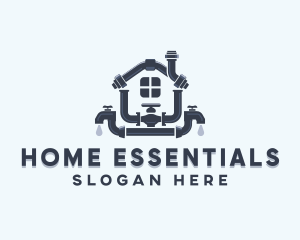 Home Pipe Plumbing logo design