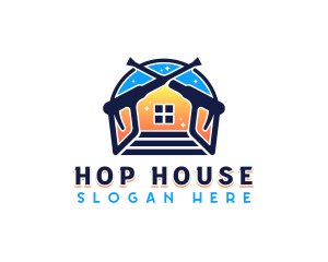 House Pressure Washer Restoration logo design