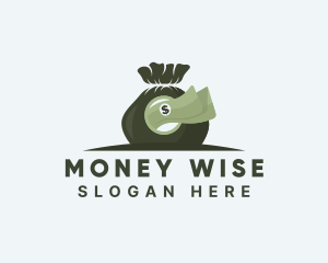 Money Bag Dollar logo design