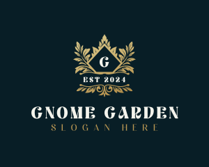 Luxury Garden Leaves logo design