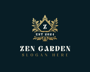 Luxury Garden Leaves logo design