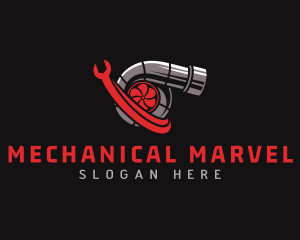 Turbo Wrench Mechanic logo design