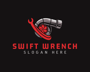 Turbo Wrench Mechanic logo design