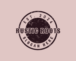 Rustic Western Saloon logo design