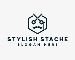 Scissor Mustache Grooming logo