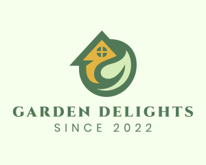 Home Leaf Yard Gardening logo design