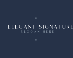 Elegant Classy Wordmark logo design