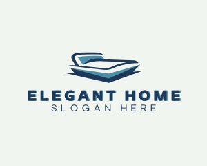 Bed Home Decor Furnishing  logo design