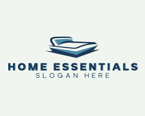 Bed Home Decor Furnishing  logo design