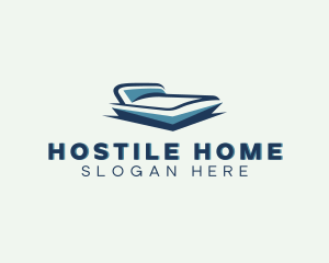 Bed Home Decor Furnishing  logo design