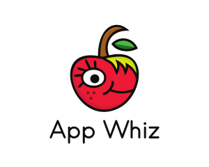 Apple Face Cartoon logo design