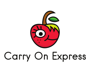 Apple Face Cartoon logo design