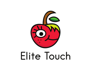 Apple Face Cartoon logo design