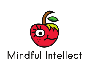 Apple Face Cartoon logo design