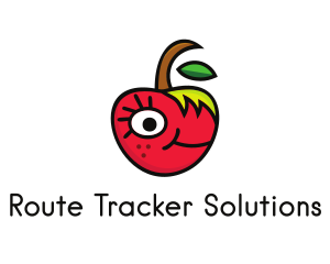 Apple Face Cartoon logo design