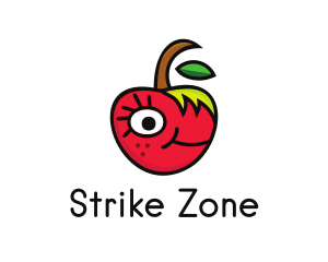 Apple Face Cartoon logo design