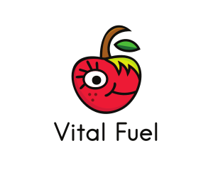 Apple Face Cartoon logo