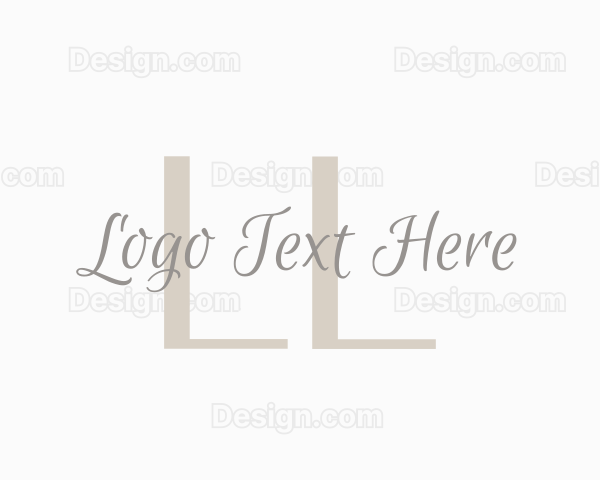 Feminine Cursive Script Logo