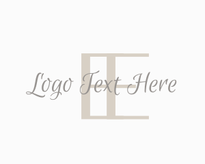 Feminine Cursive Script Logo