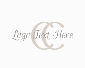 Feminine Cursive Script logo design