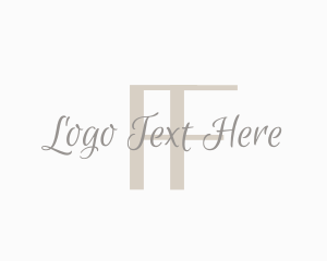 Feminine Cursive Script logo design