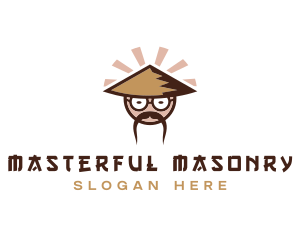 Asian Cartoon Man  logo design