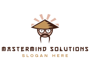 Asian Cartoon Man  logo design