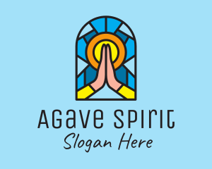 Church Pray Mosaic  logo design