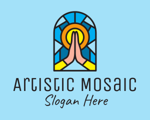 Church Pray Mosaic  logo