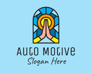 Church Pray Mosaic  logo design