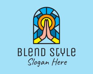 Church Pray Mosaic  logo design