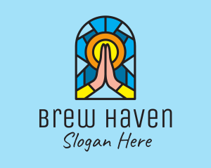 Church Pray Mosaic  logo design