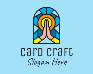 Church Pray Mosaic  logo design