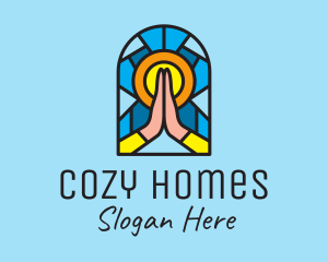 Church Pray Mosaic  logo design