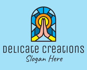 Church Pray Mosaic  logo design