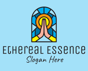 Church Pray Mosaic  logo design