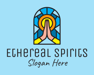 Church Pray Mosaic  logo design