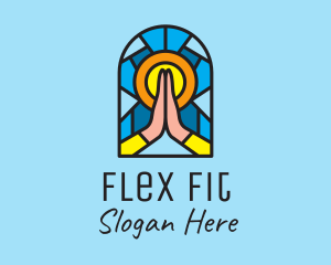 Church Pray Mosaic  logo design