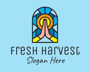 Church Pray Mosaic  logo design