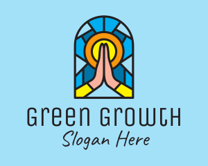 Church Pray Mosaic  logo design