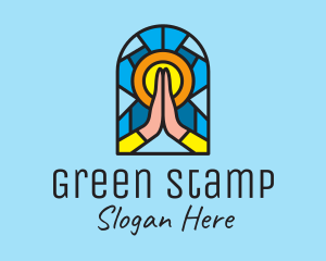 Church Pray Mosaic  logo design