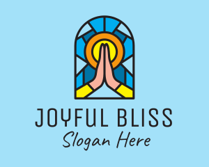 Church Pray Mosaic  logo design