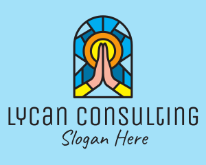 Church Pray Mosaic  logo design