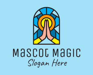 Church Pray Mosaic  logo design