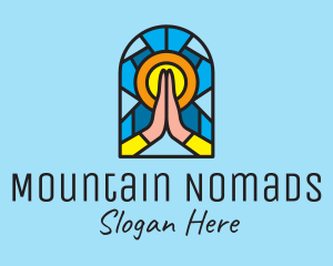 Church Pray Mosaic  logo design