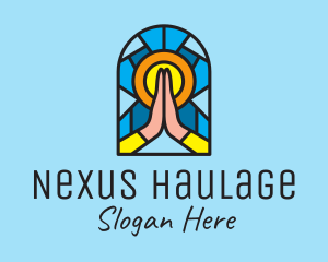 Church Pray Mosaic  logo design