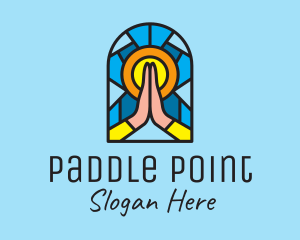 Church Pray Mosaic  logo design