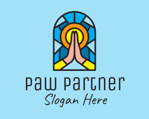 Church Pray Mosaic  logo design