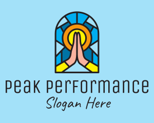 Church Pray Mosaic  logo design