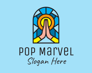 Church Pray Mosaic  logo design